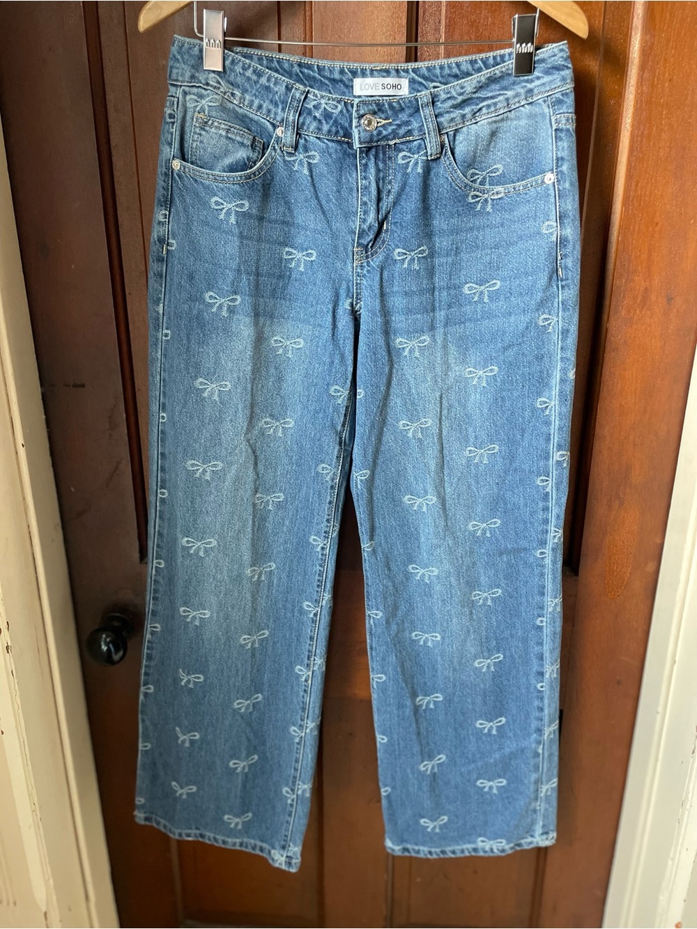 Love SOHO women's size 7 jeans with bows